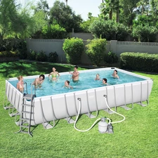 Каркасный бассейн Bestway 56475, 732 х 366 х 132 см., с песочным фильтр-насосом